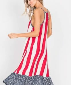 0 STYLEHOLIC STAR STRIPE CAMI MIDI DRESS