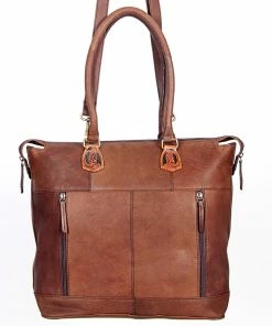 American Darling Brown Tooled Leather Purse Bags
