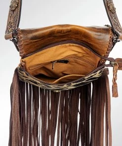 American Darling Animal Print Handbag W/ Fringe Bags