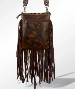 American Darling Animal Print Handbag W/ Fringe Bags