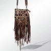 American Darling Animal Print Handbag W/ Fringe Bags