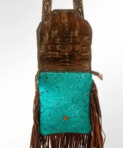 Bags American Darling Turquoise Cowhide Crossbody