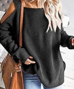 Mazik Ribbed Knitted Sweater Sweaters