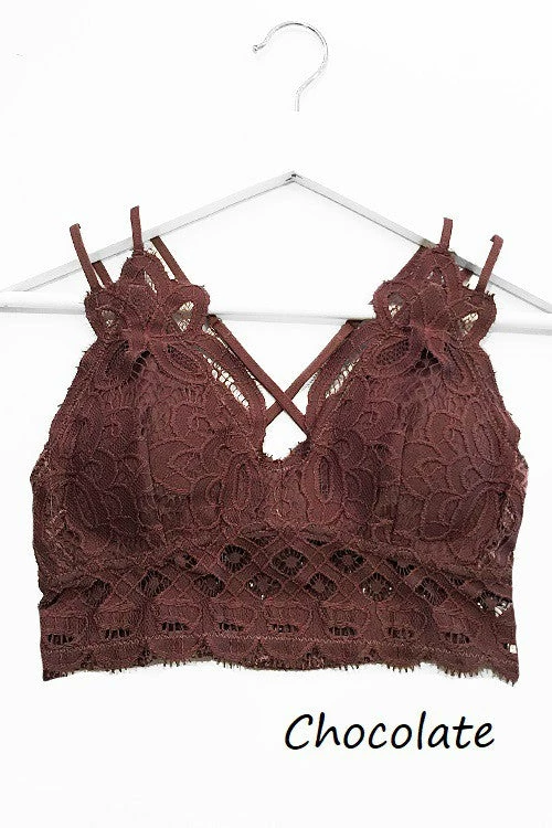 Ladies Anemone~ Beautiful Crochet Lace Bralette~ Extended Sizes