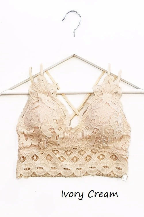 Ladies Anemone~ Beautiful Crochet Lace Bralette~ Extended Sizes