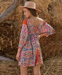 Tracies Ladies Bohemian Vintage Print