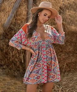 Tracies Ladies Bohemian Vintage Print