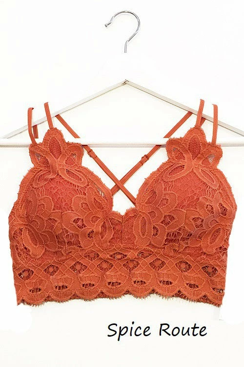Ladies Anemone~ Beautiful Crochet Lace Bralette~ Extended Sizes
