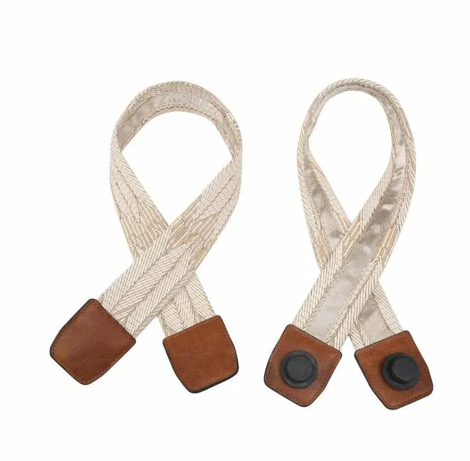 Jan&Co. Carrie Versa Tote Fabric Straps Woven Bags