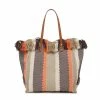 Jen & Co Bags Madison Handwoven Striped Tote