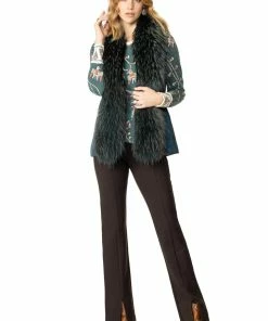 Double D Ranchwear Black Hondo Vest Dusters - Kimonos