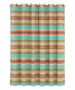 HiEnd Serape Shower Curtain & Covered Rings
