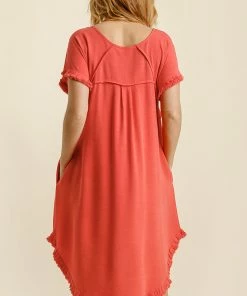 Umgee USA Linen Blend Pocket Dress~UMG Corral Ladies