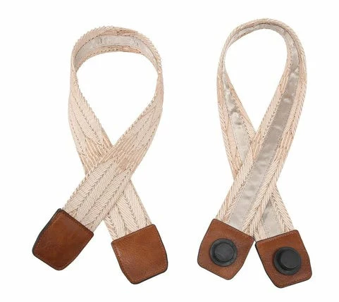 Jan&Co. Carrie Versa Tote Fabric Straps Woven Bags