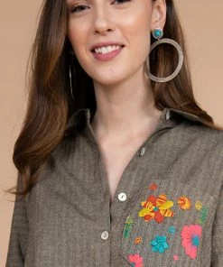 Ivy Jane Long Sleeve Tweed Tunic Ladies