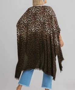 Umgee USA Animal Print Ombre Kimono- Plus
