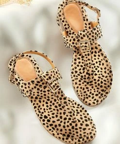Charile Paige CHARLIE PAIGE Strappy Leopard Sandals