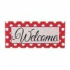 Evergreen Enterprises Welcome Polka Dot Mat