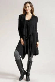 Orange Fashion Village Long Knitted Cardigan