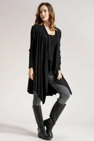 Orange Fashion Village Long Knitted Cardigan