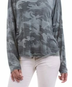 Gigi Moda Ladies GigiModa~Camo Sweater