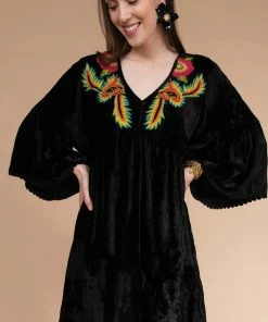 Ivy Jane Ruffle Flounce With Embroidery Ladies