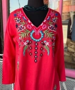 Avani Del Amour Red Tunic