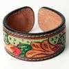 American Darling Hand Painted Leather Cuff Bracelet- 2 Styles Jewelry