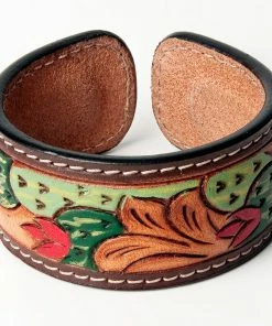 American Darling Hand Painted Leather Cuff Bracelet- 2 Styles Jewelry