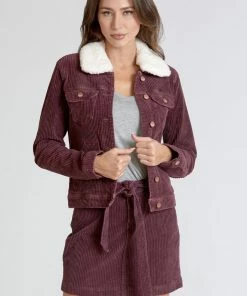 Dear John Alyssa Jacket In Mulberry Ladies
