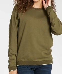 Dear John Anabel Cross Dye Lurex Rib Sweatshirt Ladies