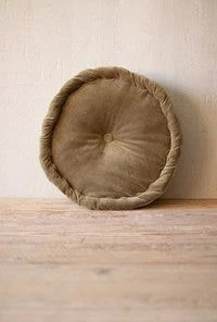 Kalalou Round Velvet Floor Cushion Decor