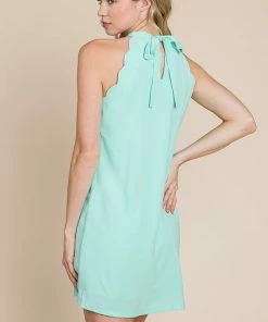 Ace Trading Scalloped Sleeveless Dress
