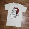 T Art Ball Caps Santa Claus W/ Leopard Hat T Shirt