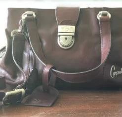 Consuela Accessories Chocolate Leather Handbag