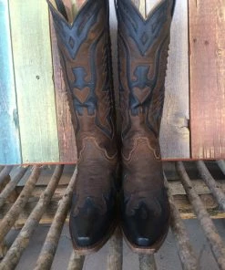 Corral Black Distressed Eagle Boot A1182 (PM)