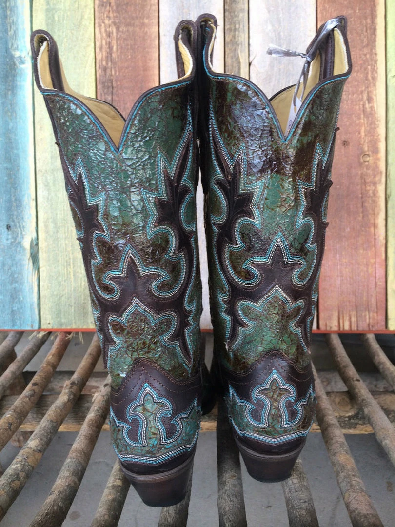 Corral Women's Patch Snip Toe Cowgirl Boots R1178 (PM)