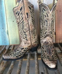 Ladies Corral Butterfly Western Boot R1211 (PM) Boots