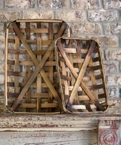 Park Hill Tobacco Baskets - Set Of 2
