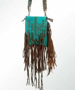 Bags American Darling Turquoise Cowhide Crossbody