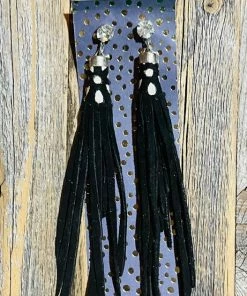 JJs Designs & Boutique Jewelry Hand Painted Leather Earrings