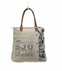 Myra Bag Segmented Life Upcycled Canvas Tote Bag Bags