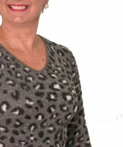 Charlie B Reversible Animal Print Sweater