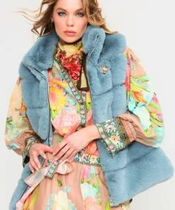 Aratta Dusters - Kimonos Teal Winter Spice Vest