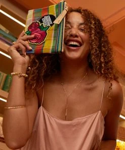 Consuela Marcella Mesh Mini Slim Zip Pouch