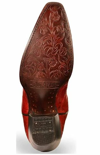 Corral Women Red Embroider Cowboy Western Boots R1952 (PM)