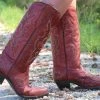 Corral Women Red Embroider Cowboy Western Boots R1952 (PM)