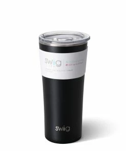 Swig Life Decor Matte Black Insulated Tumbler 22 Oz.