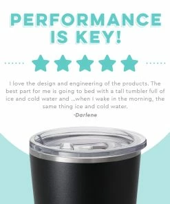 Swig Life Decor Matte Black Insulated Tumbler 22 Oz.