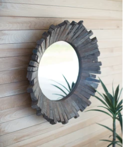 Kalalou Recycled Wooden Mirror